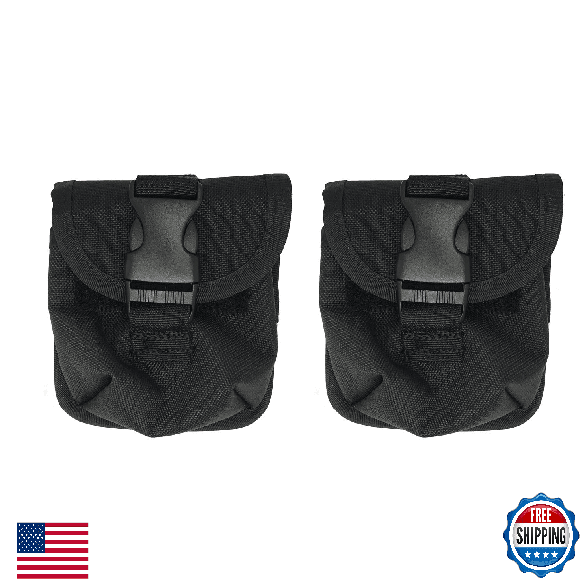 Scuba Choice 4LB Diving Weight Pouch Pair Compact Counterweight Pocket Buckle Cl - Image 1
