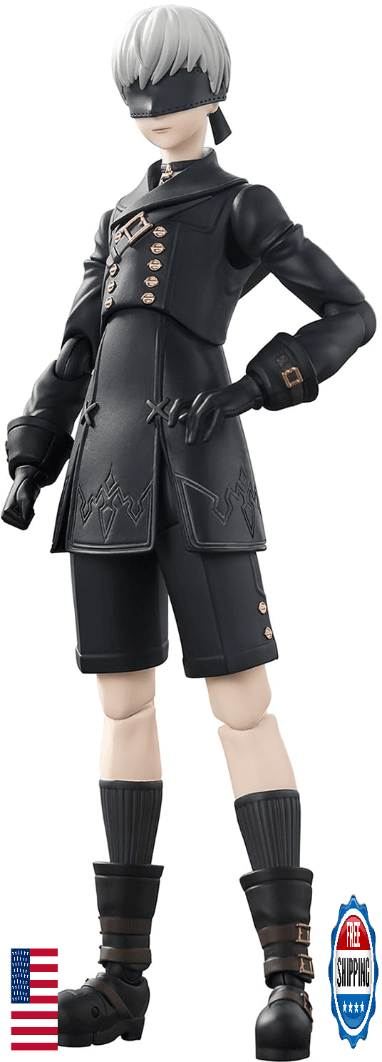 TAMASHII NATIONS NieR Automata Ver1.1a 9S Action Figure Bandai Spirits S.H.Figua - Image 1