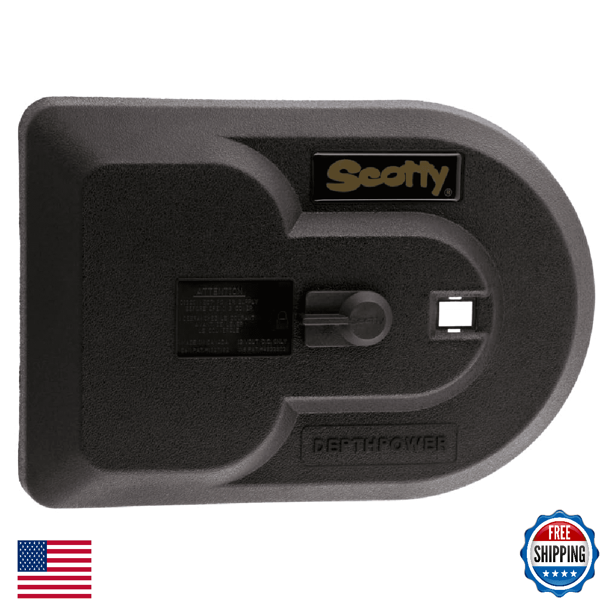 Scotty #1131 Electric Downrigger Replacement Lid - Black, Fiber-Reinforced Nylon - Image 1