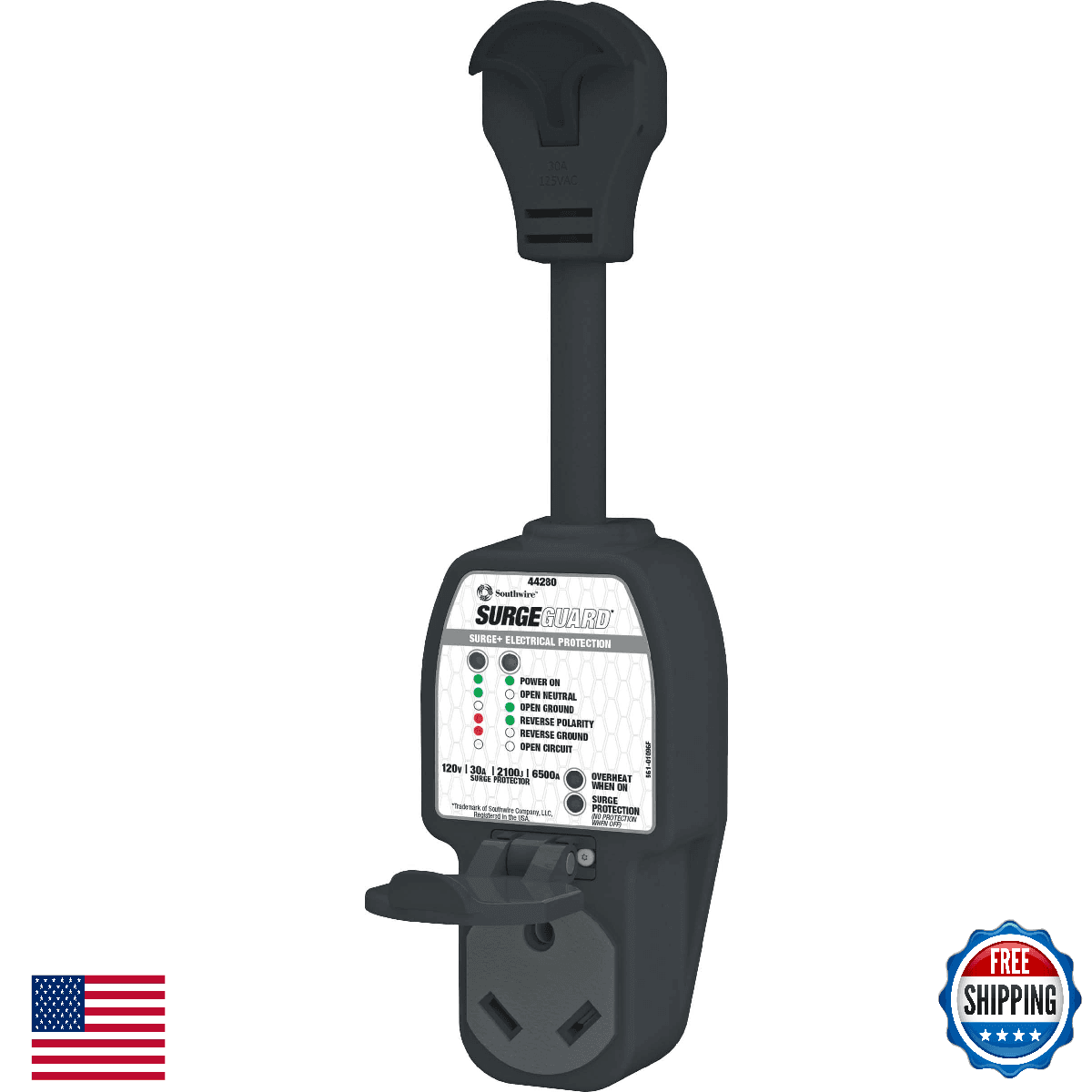 Southwire Surge Guard 30A Portable RV Surge Protector Enhanced Diagnostics - Image 1