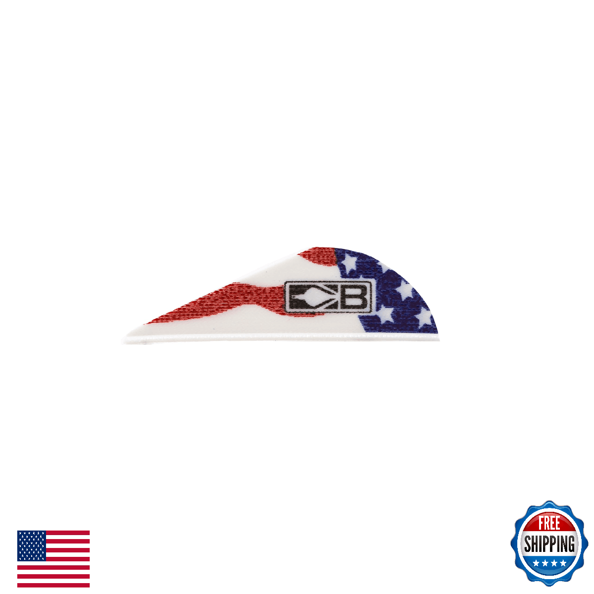 Bohning American Flag 2" Blazer Vanes - 36 Pack - True Color Design - Image 1