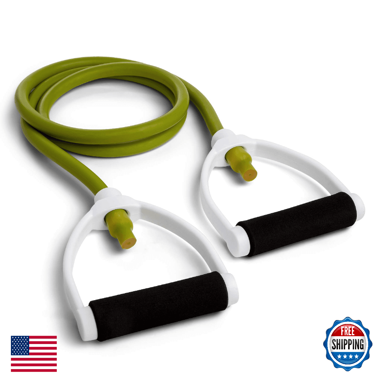 Champion Sports Resistance Bands w/Handles - 10-100 lbs - Fitness & Rehab - Image 1