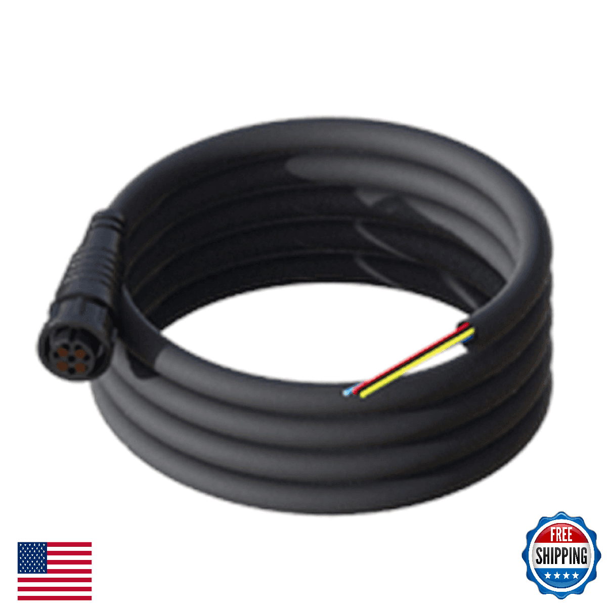 Simrad 2m Power Cable 4-Pin to Bare Wires Marine Electronics Power Control - Image 1
