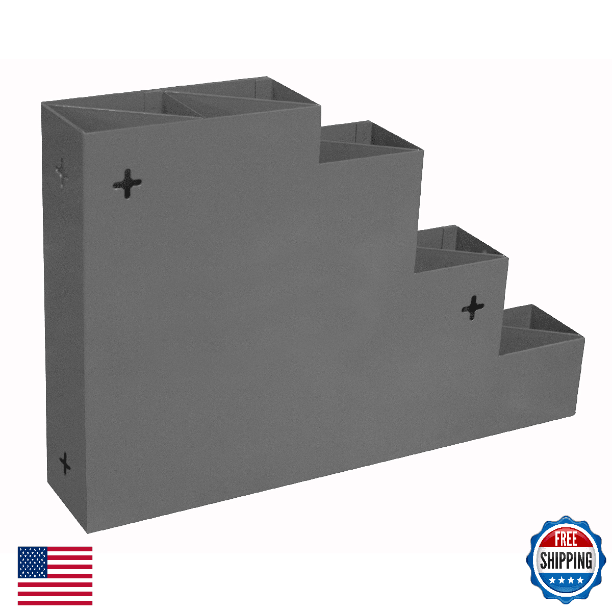 Durham 298-95 Wall Mountable Cable Tie Rack 3in Height 12.25in Width 18.1562in L - Image 1