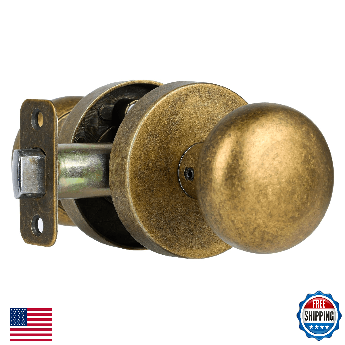 Newlaking Passage Interior Door Knobs Antique Brass Bronze Door Knob for Hall an - Image 1