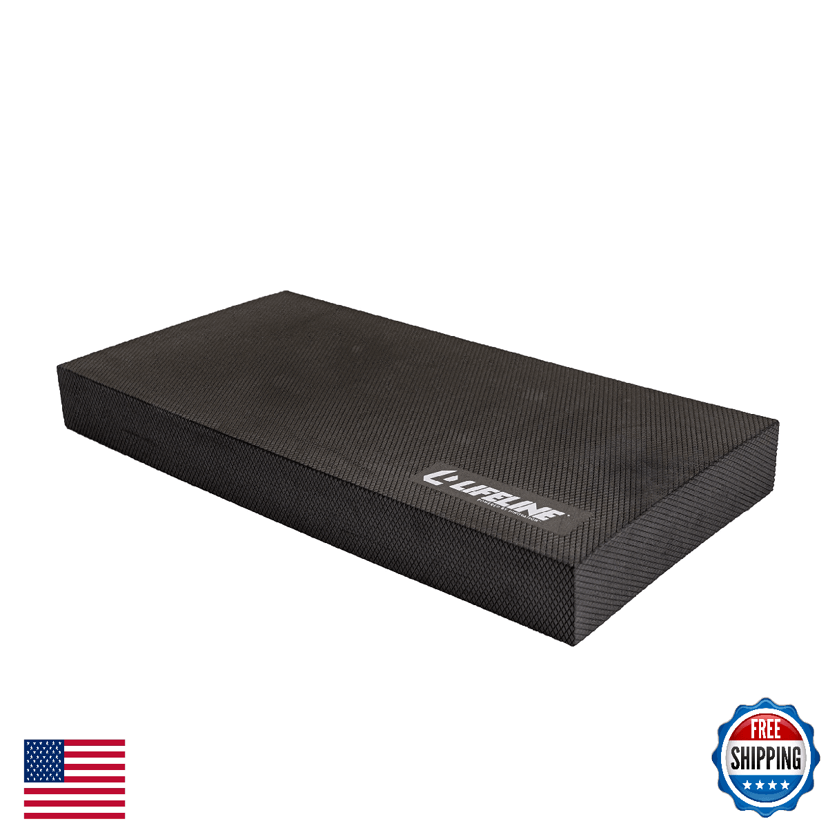 Lifeline Fitness Balance Board Home Gym Workout Rehab Yoga Pilates Mat 24"x12"x2 - Image 1