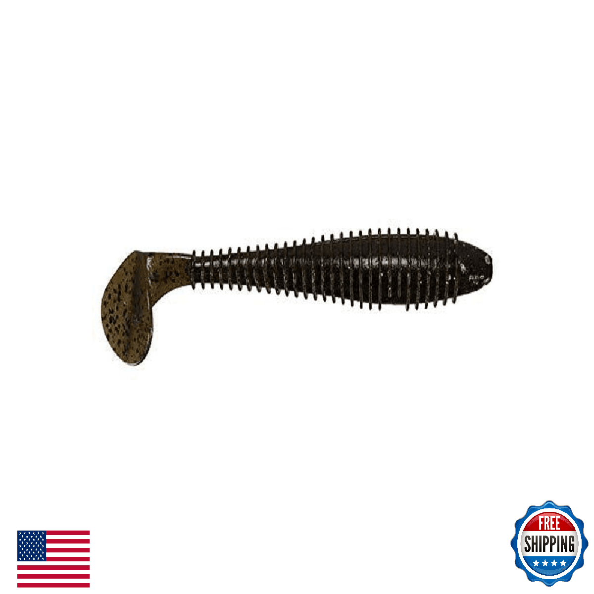 Keitech Fat Swing Impact 2.8" Green Pumpkin Pp Swimbait Lure FS28101 - Image 1