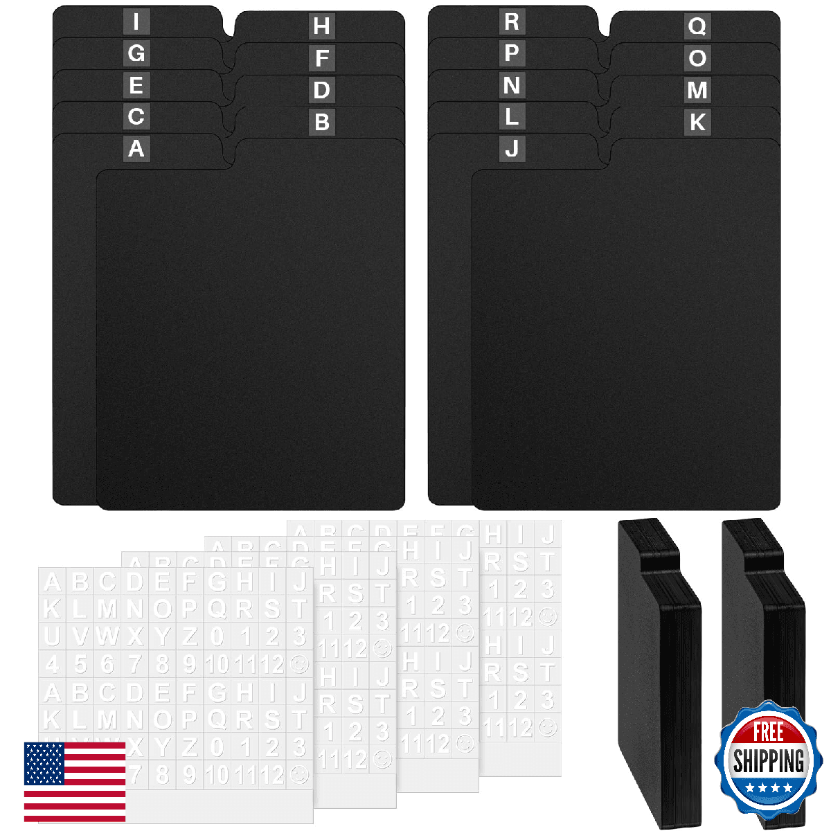 Skyygemm 100 Black CD DVD Dividers with Tabs 5x5.5" Comic Book Storage - Image 1