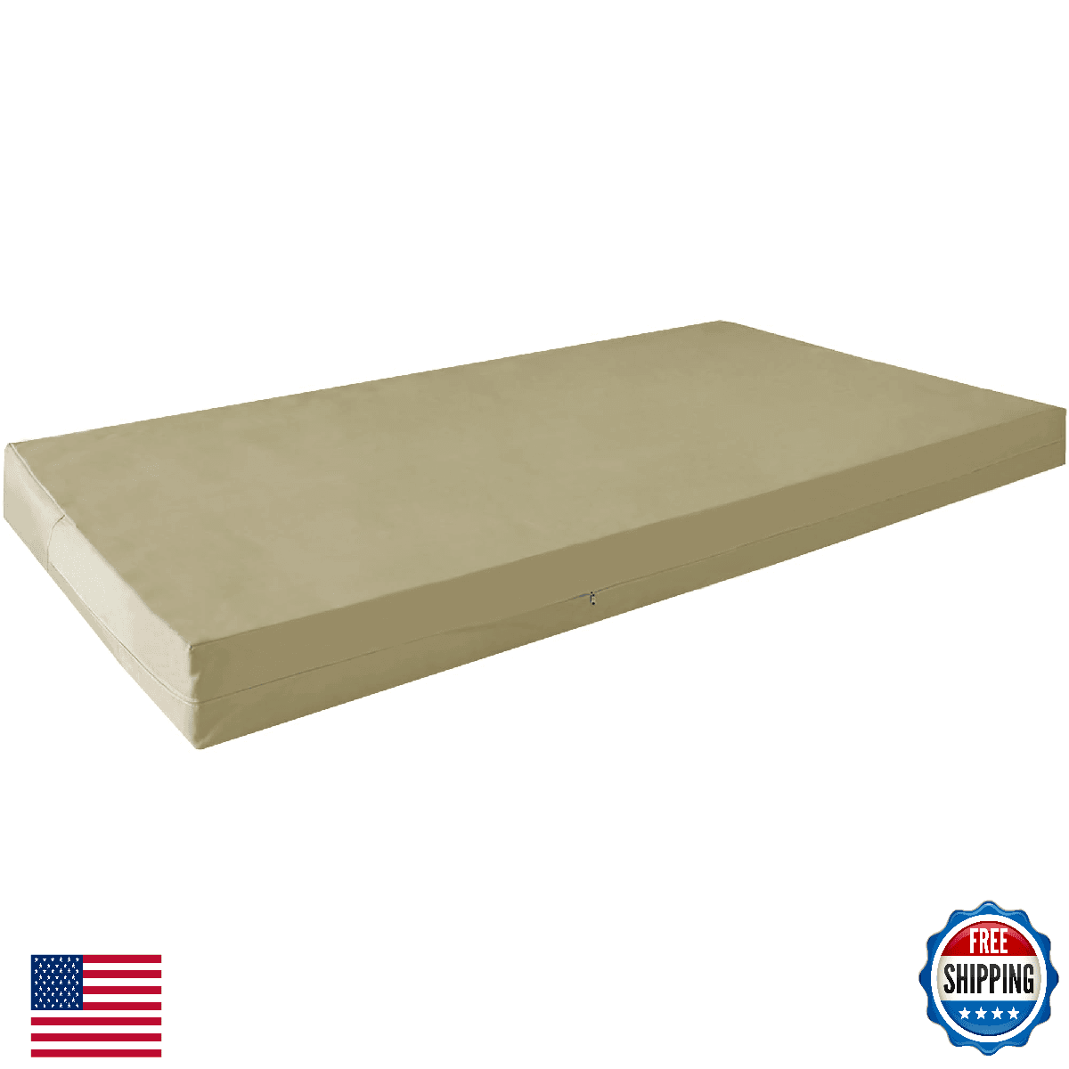 Twin Size Porch Swing Bed Mattress Cushion Cover, Waterproof Outdoor Daybed Cush - Image 1