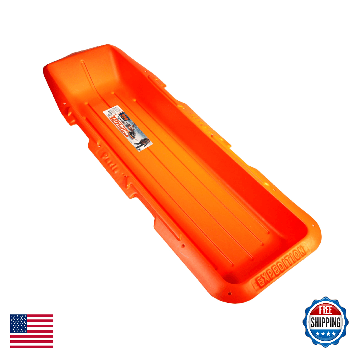 ERA Expedition Pro Utility Sled - Heavy Duty Hauling, Orange - Image 1