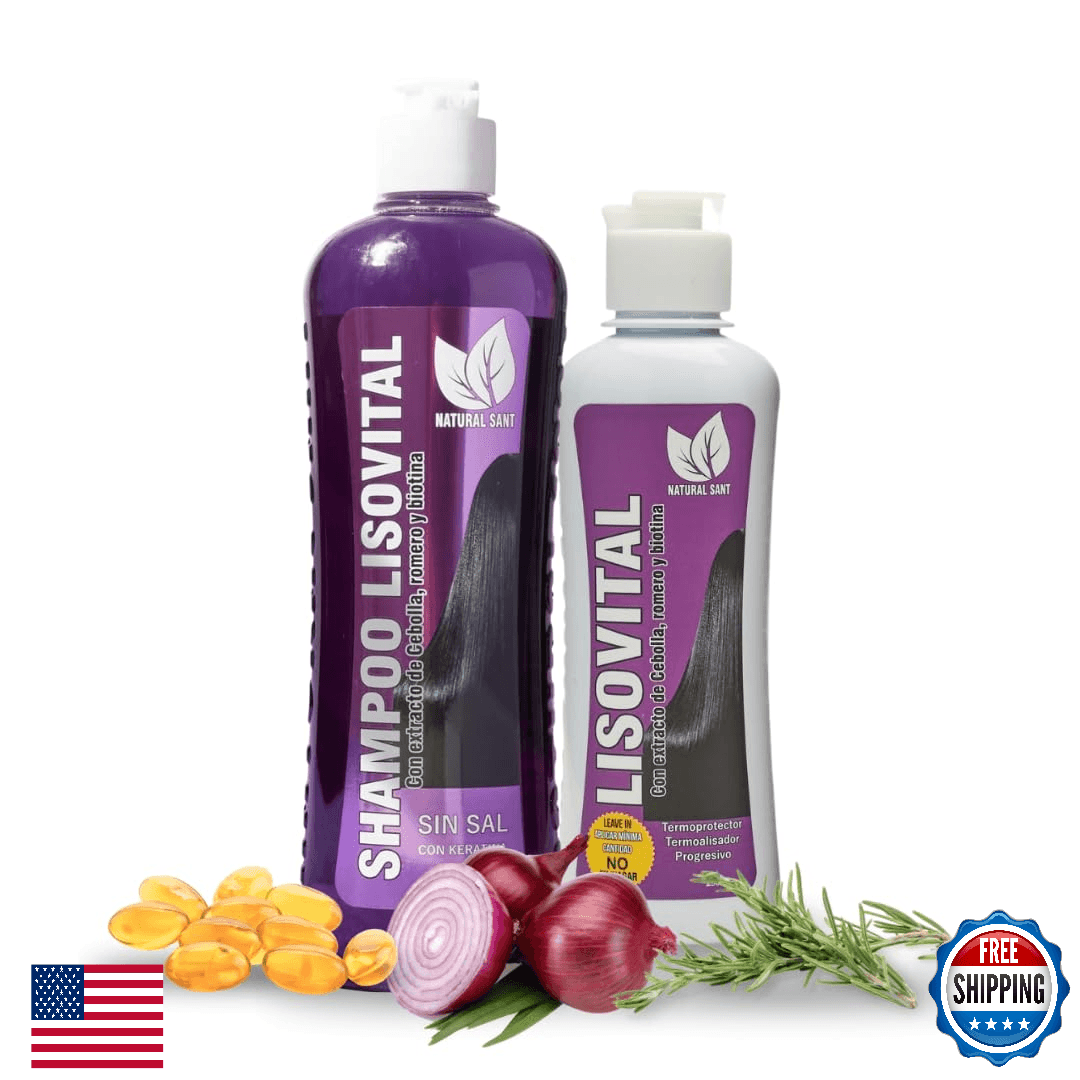 Sant Liso Vital Duo Kit Shampoo & Leave-In Conditioner Anti-Frizz Heat Protect - Image 1