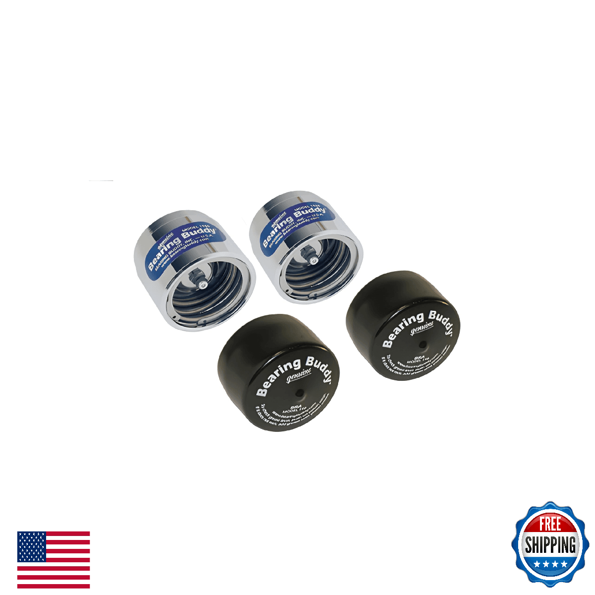 Bearing Buddy 1.98" Hub Bearing Protectors L-44610 Chrome Plated - Image 1