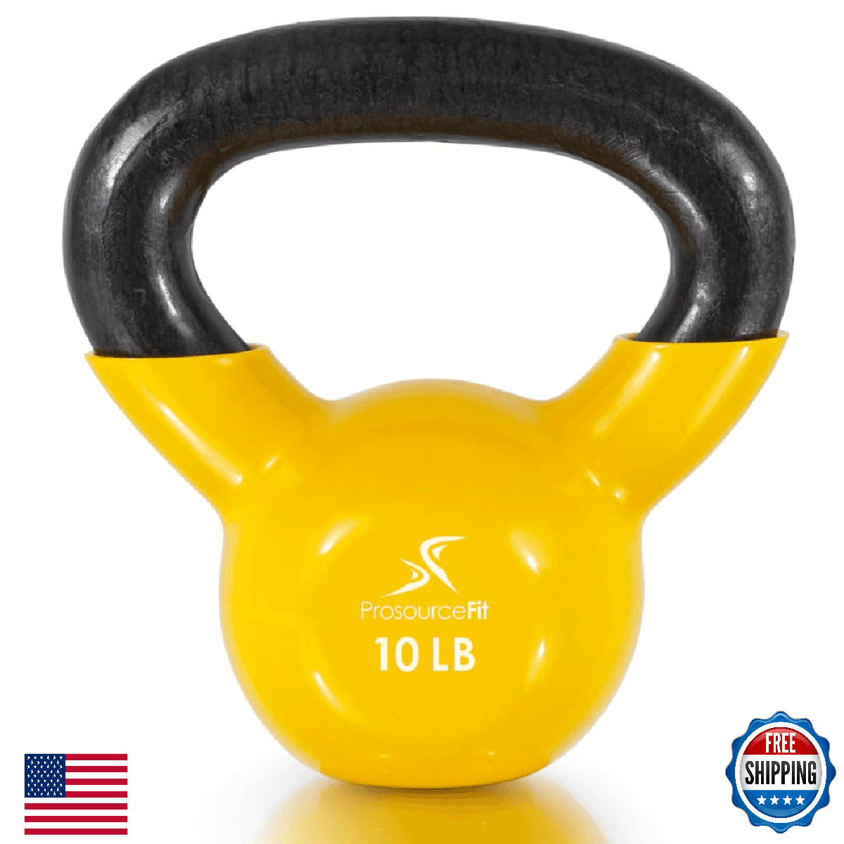 ProsourceFit Vinyl Coated Cast Iron Kettlebells for Full Body Fitness - Image 1