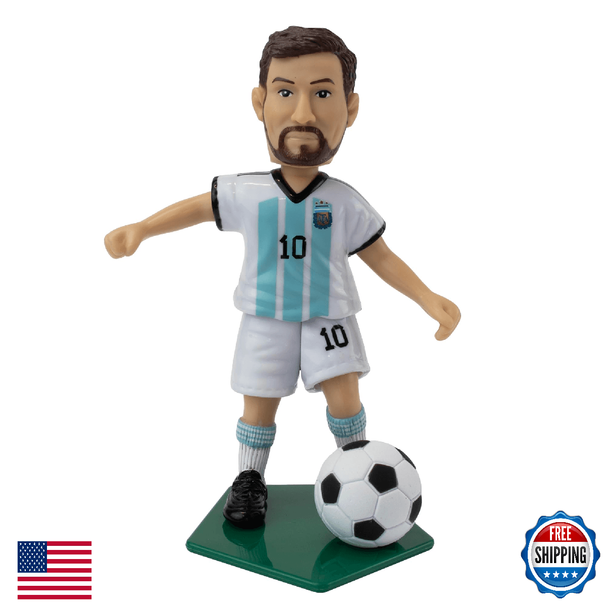 Maccabi Art Lionel Messi Argentina Soccer Action Figure 4.5" Collectible - Image 1