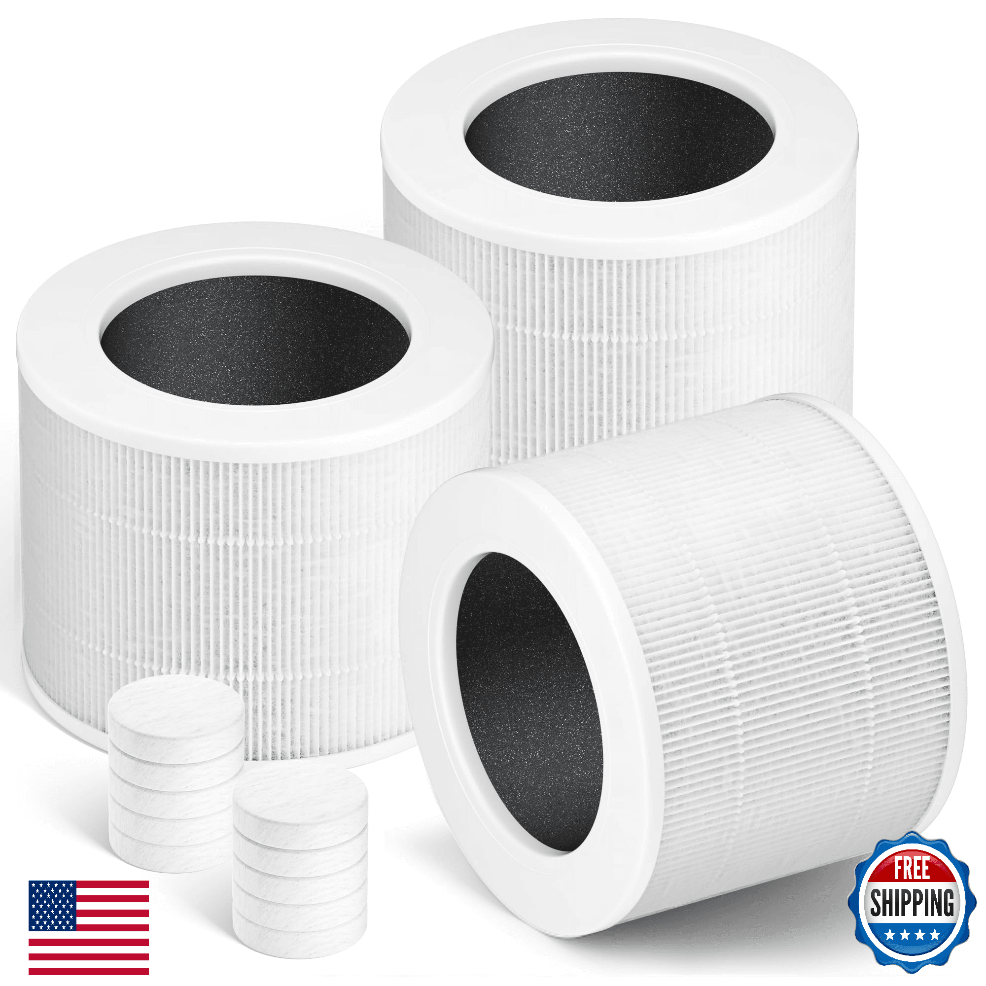 Core Mini Replacement Filter for LEVOIT Air Purifier Core mini-rf 3-in-1 HEPA - Image 1