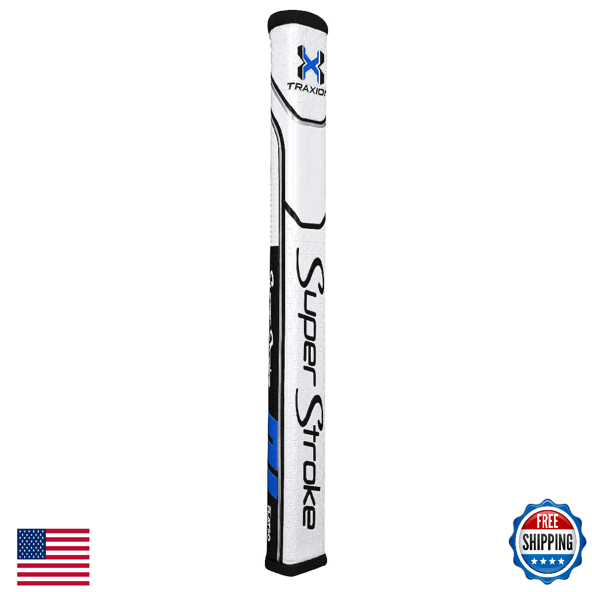 SuperStroke Traxion Flatso 1.0 Golf Putter Grip - Pentagonal Profile - Image 1