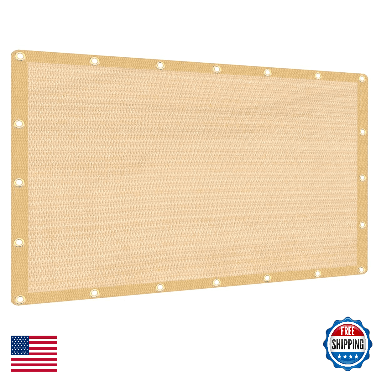JUNKOGO 90% Sun Shade Cloth 8x20ft w/ Grommets UV Protect Pergola Patio Cover - Image 1
