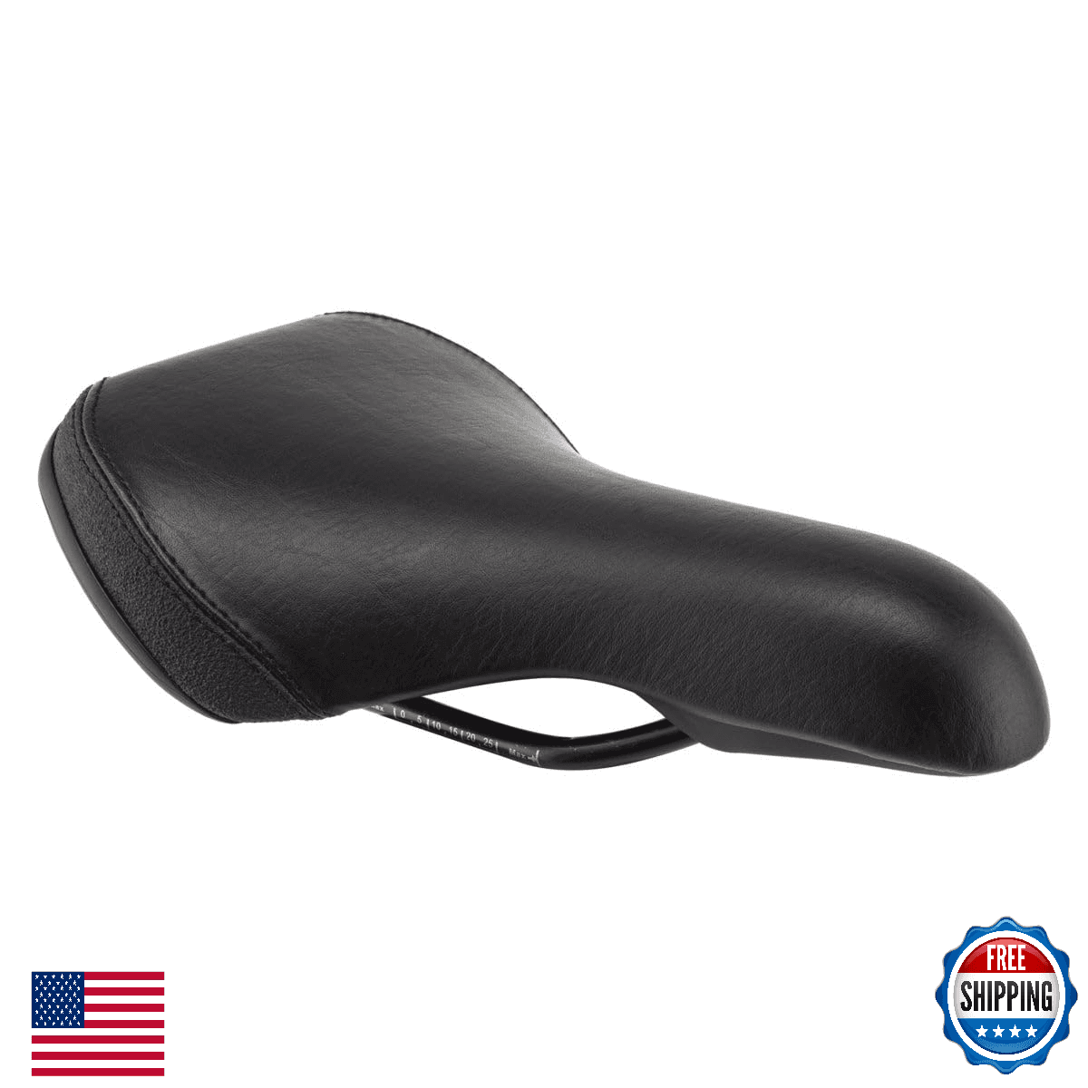 Planet Bike Little A.R.S. Bike Seat - Black, Medium w/ Gel Padding - Image 1