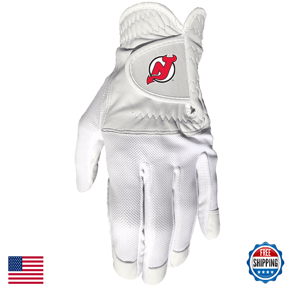 Team Golf NHL New Jersey Devils Men's Cool Mesh Golf Glove - Left Hand - Image 1