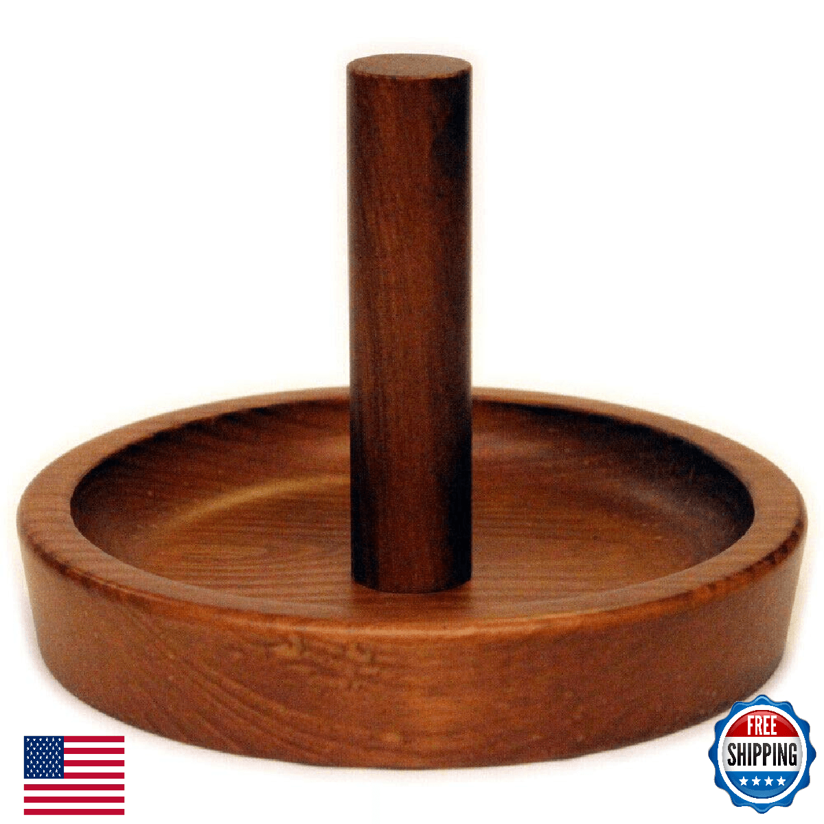 HJ Scott Cone Talc Bowl - Old World Mahogany Black - Image 1