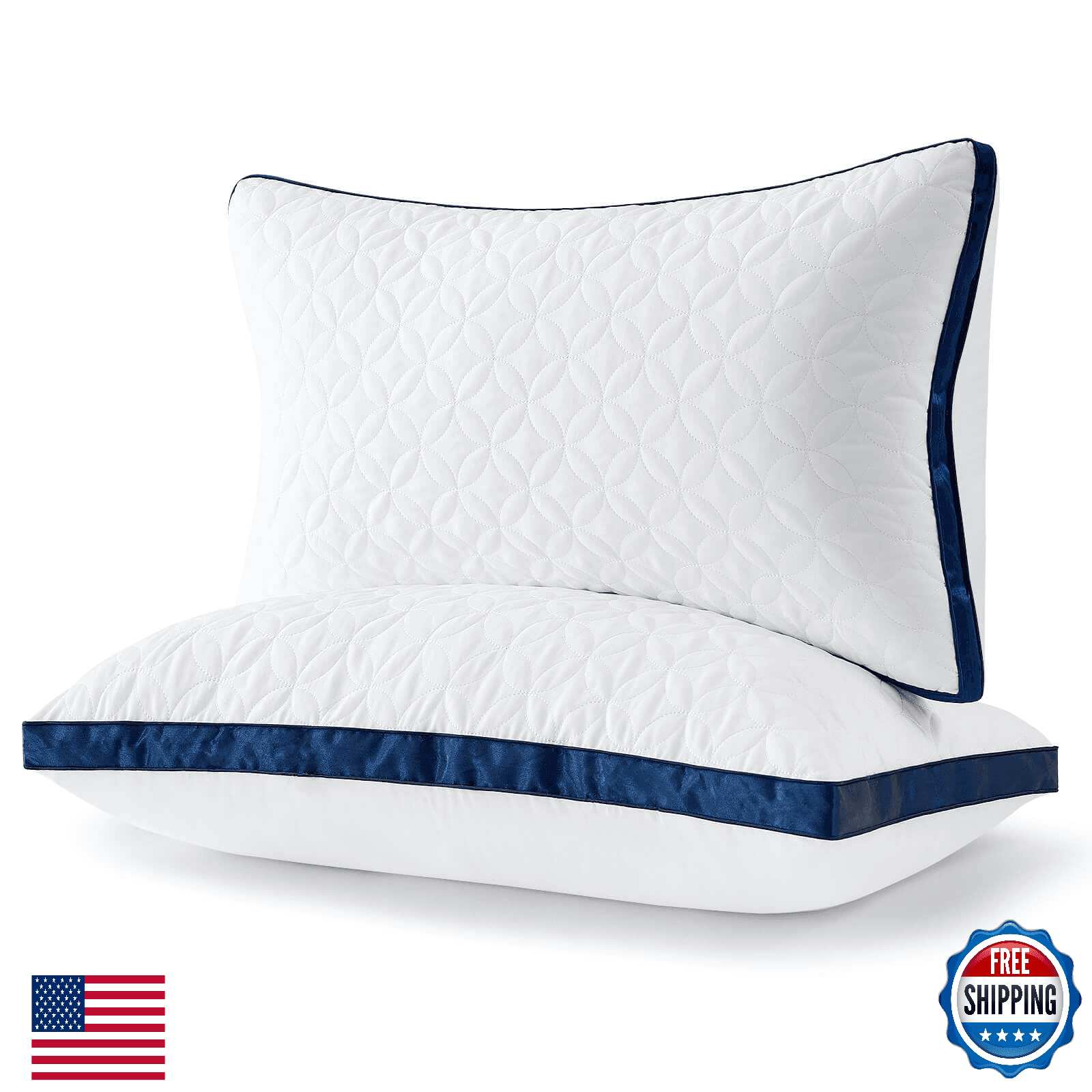 Slybear Queen Pillows Set of 2 Cooling Luxury Back Stomach Side Sleep - Image 1