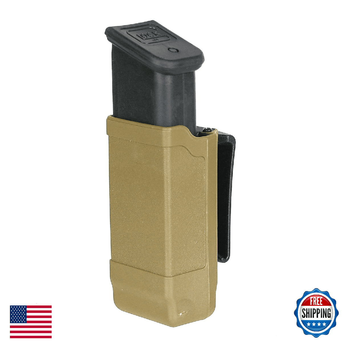 BLACKHAWK Double Row Mag Case, Carbon-Fiber Composite, 9mm/40 Cal - Image 1