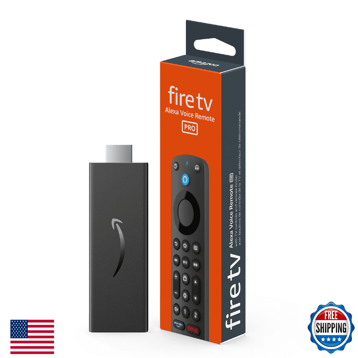 Amazon Fire TV Stick HD streaming device bundle with Alexa Voice Remote Pro - Image 1