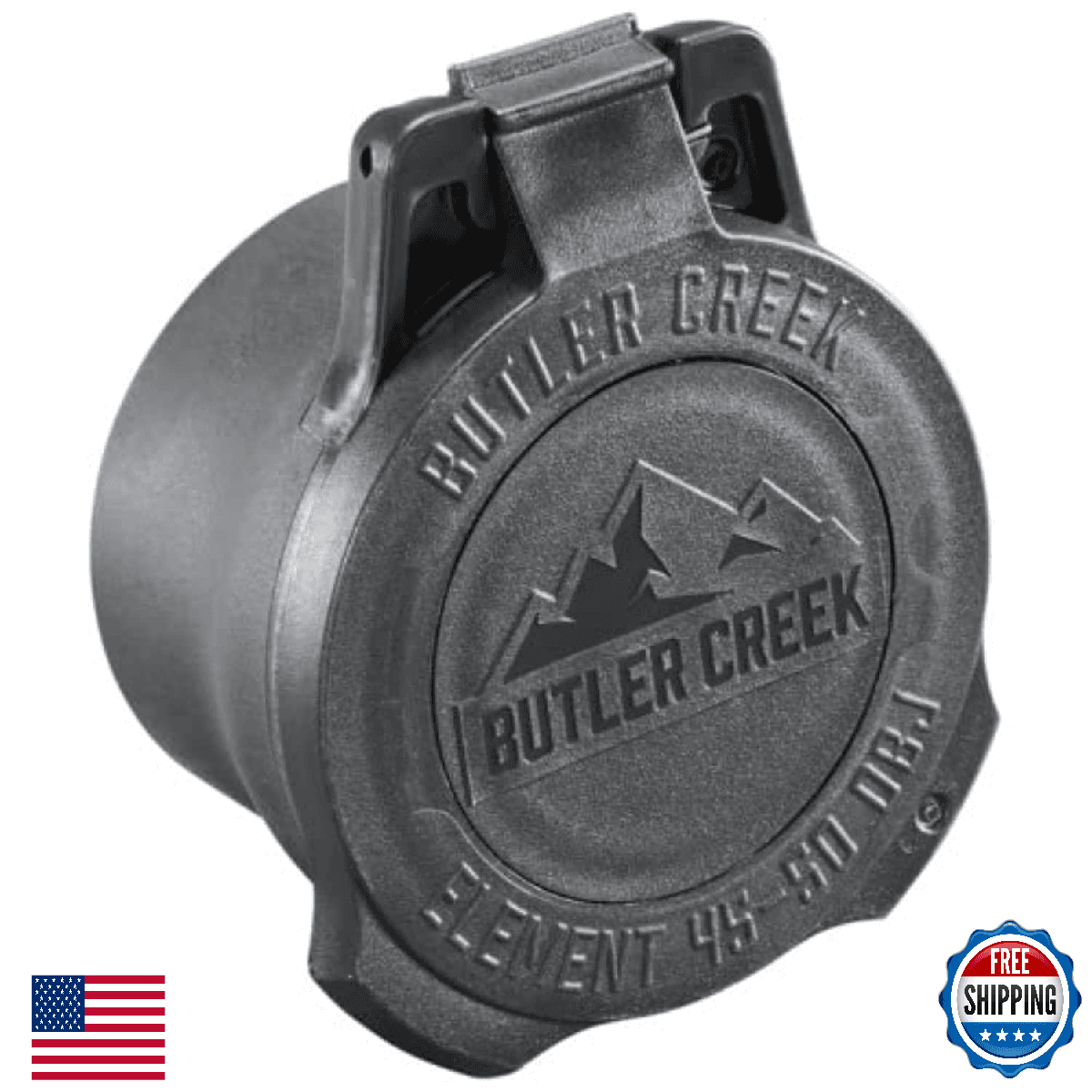 Butler Creek Element 50mm Riflescope Objective Lens Cap Black ESC50 - Image 1