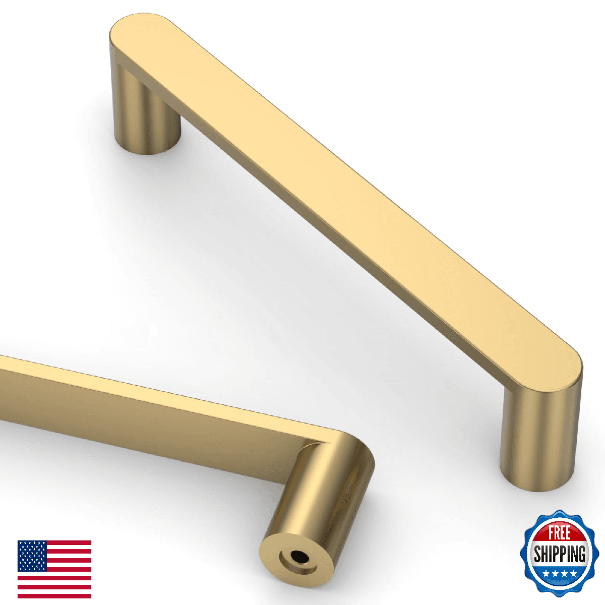 Asidrama 10 Pack 5 Inch(128mm) Champagne Bronze Kitchen Cabinet Handles, Cabinet - Image 1