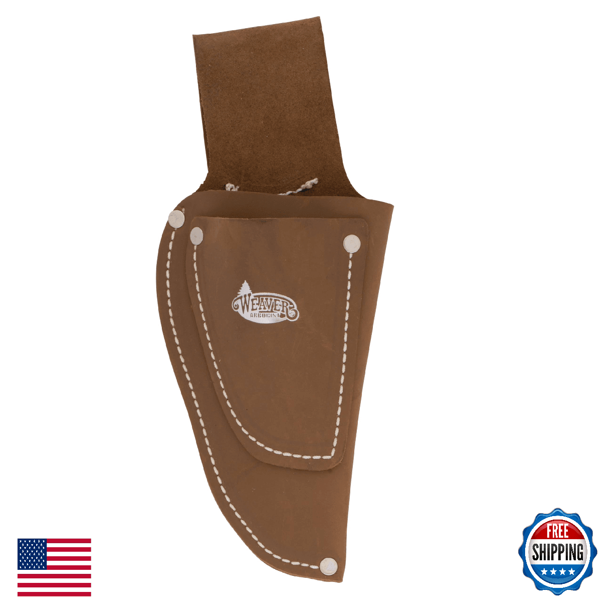 Weaver Leather Arborist Pistol Pruner Pouch w/ Knife Pouch, Brown - Image 1