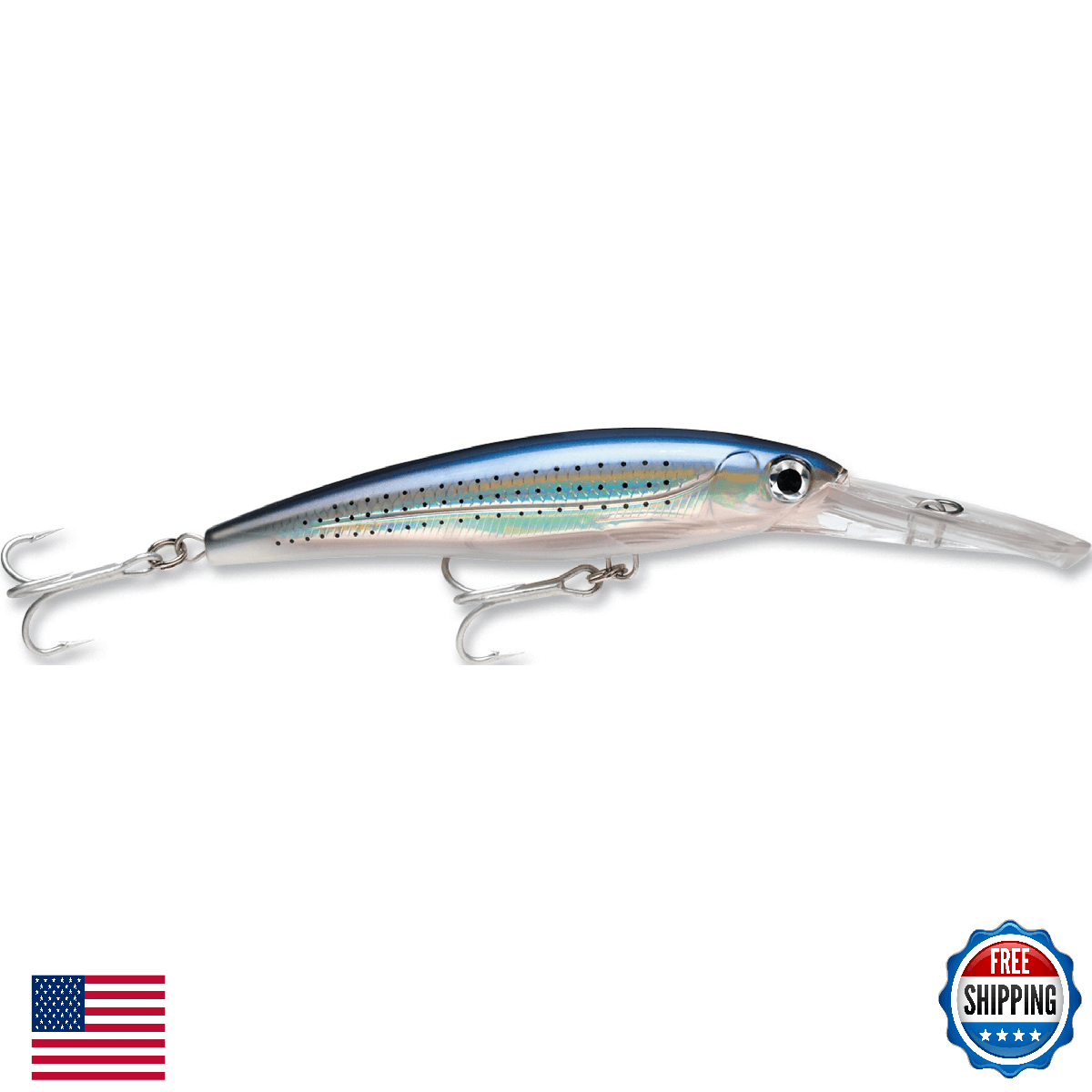 Rapala X-Rap Magnum Spotted Minnow Fishing Lure 6.25" 15-30ft Diver - Image 1