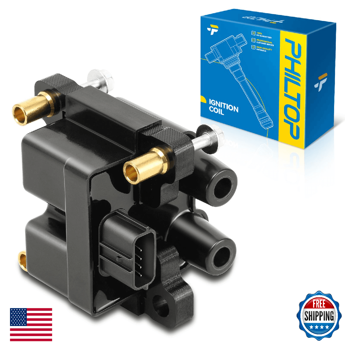 PHILTOP UF538 Ignition Coil Packs Subaru Outback Legacy Impreza Forester 2.5L - Image 1