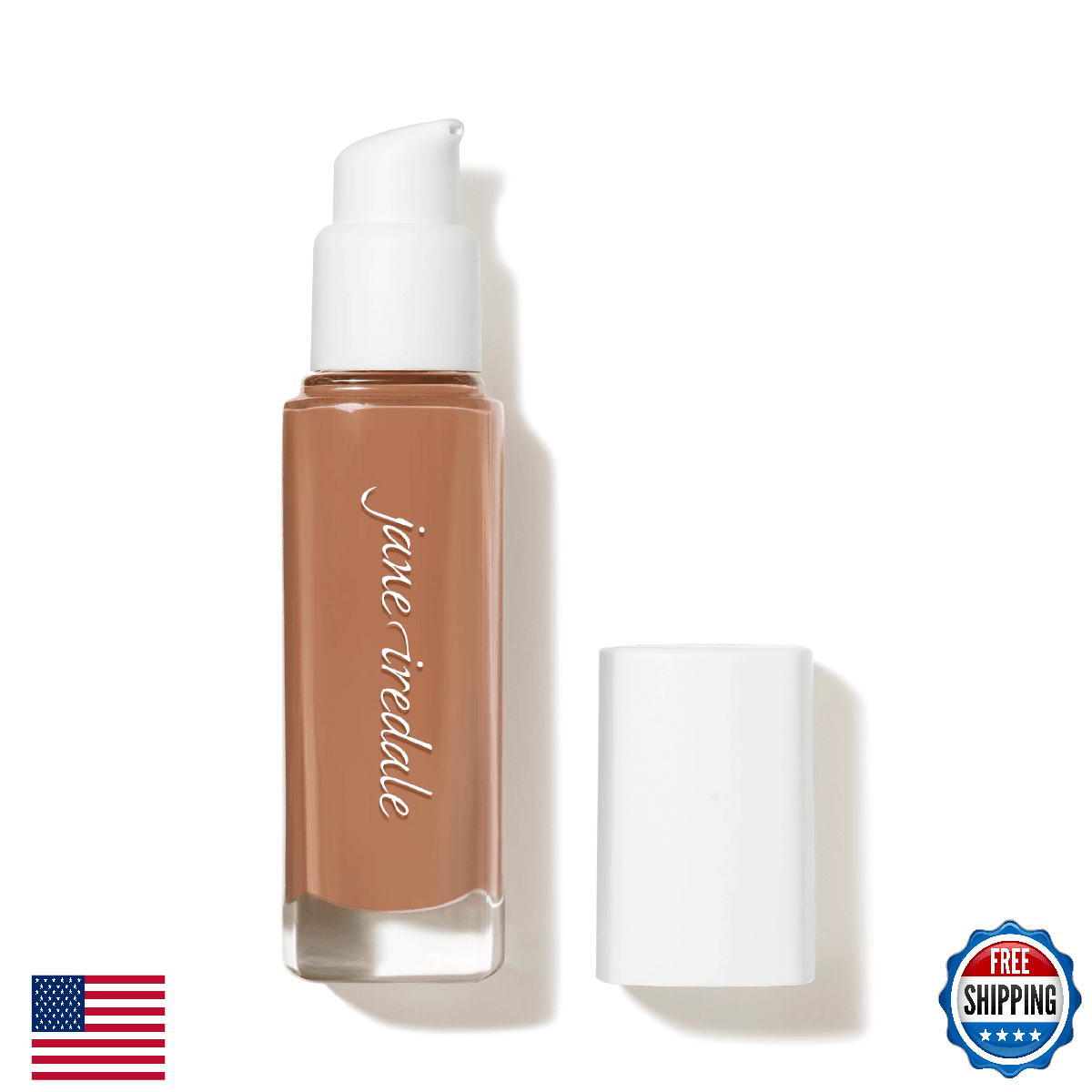 jane iredale Skintuition SPF 30 Radiance-Boosting Liquid Foundation 52 Medium Da - Image 1