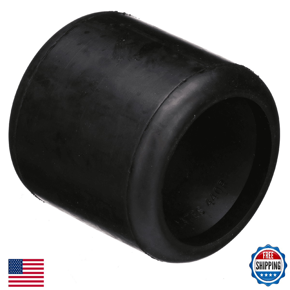 Seachoice Molded Ribbed Wobble Roller Boat Trailer Black 4.1/4x3/4 in - Image 1