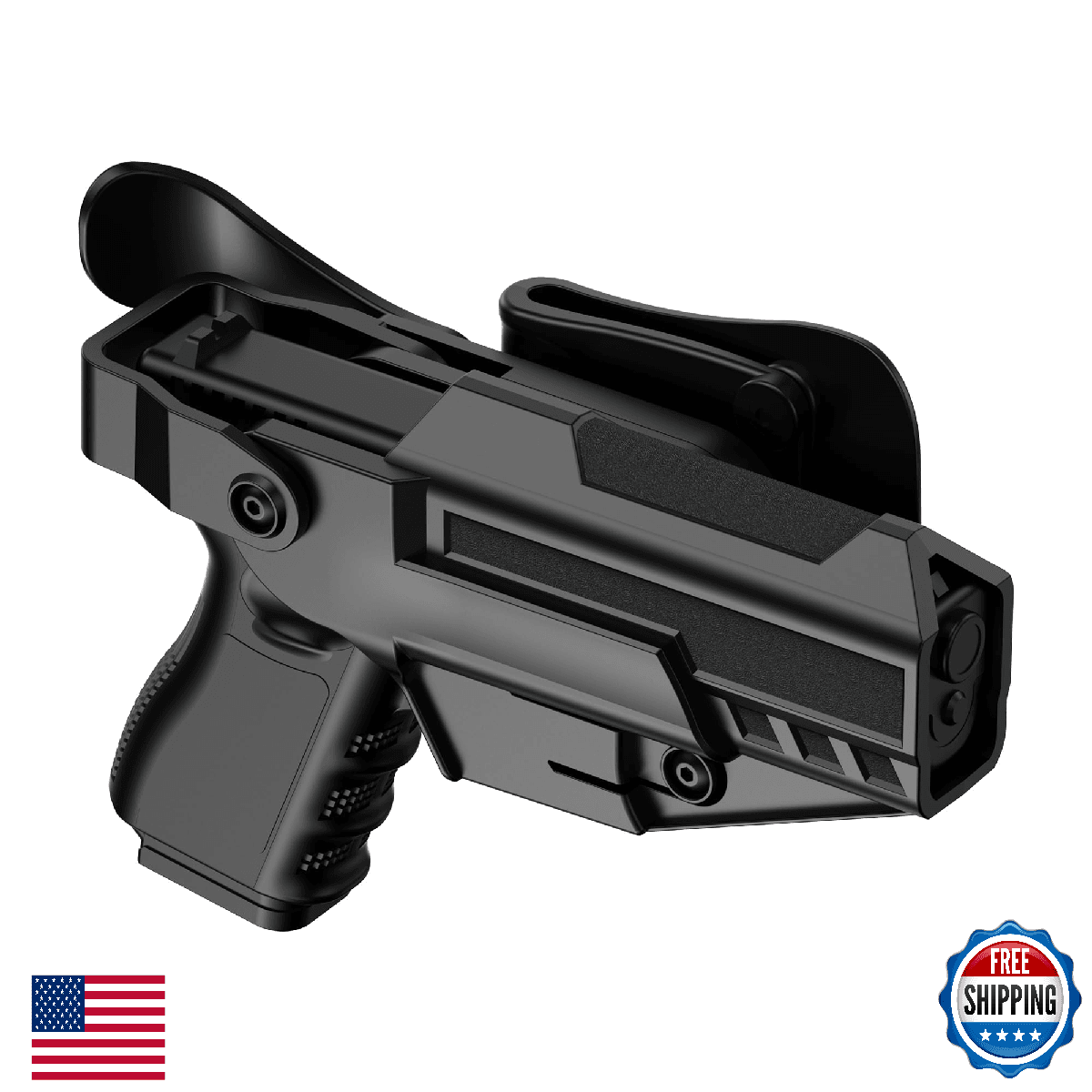 Level III Optic Cut Holster for Glock 17 19 19x 44 45 Gen 1-5, 22 23 31 32 - Image 1