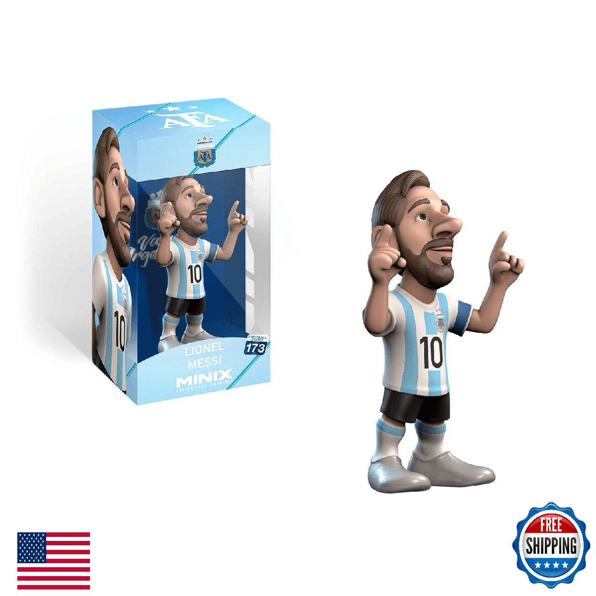 MINIX COLLECTIBLE FIGURINES - Lionel Messi, Official Argentina, Sports Collectib - Image 1
