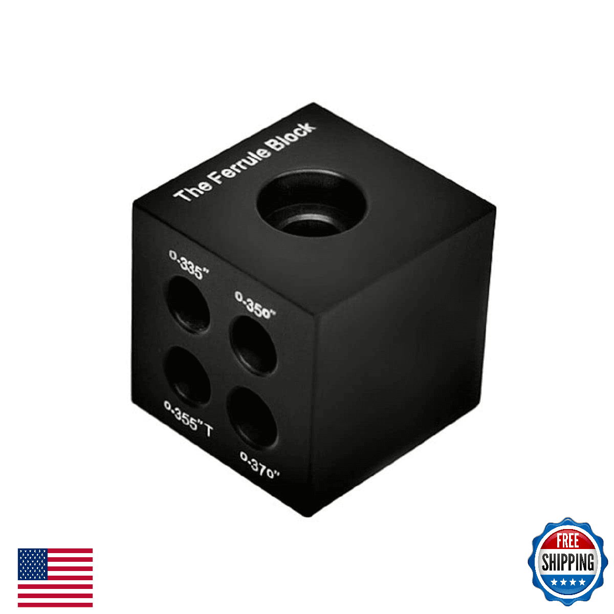 Hireko Ferrule Block Installation Tool: Shaft Tip/Butt Gauge, Black - Image 1