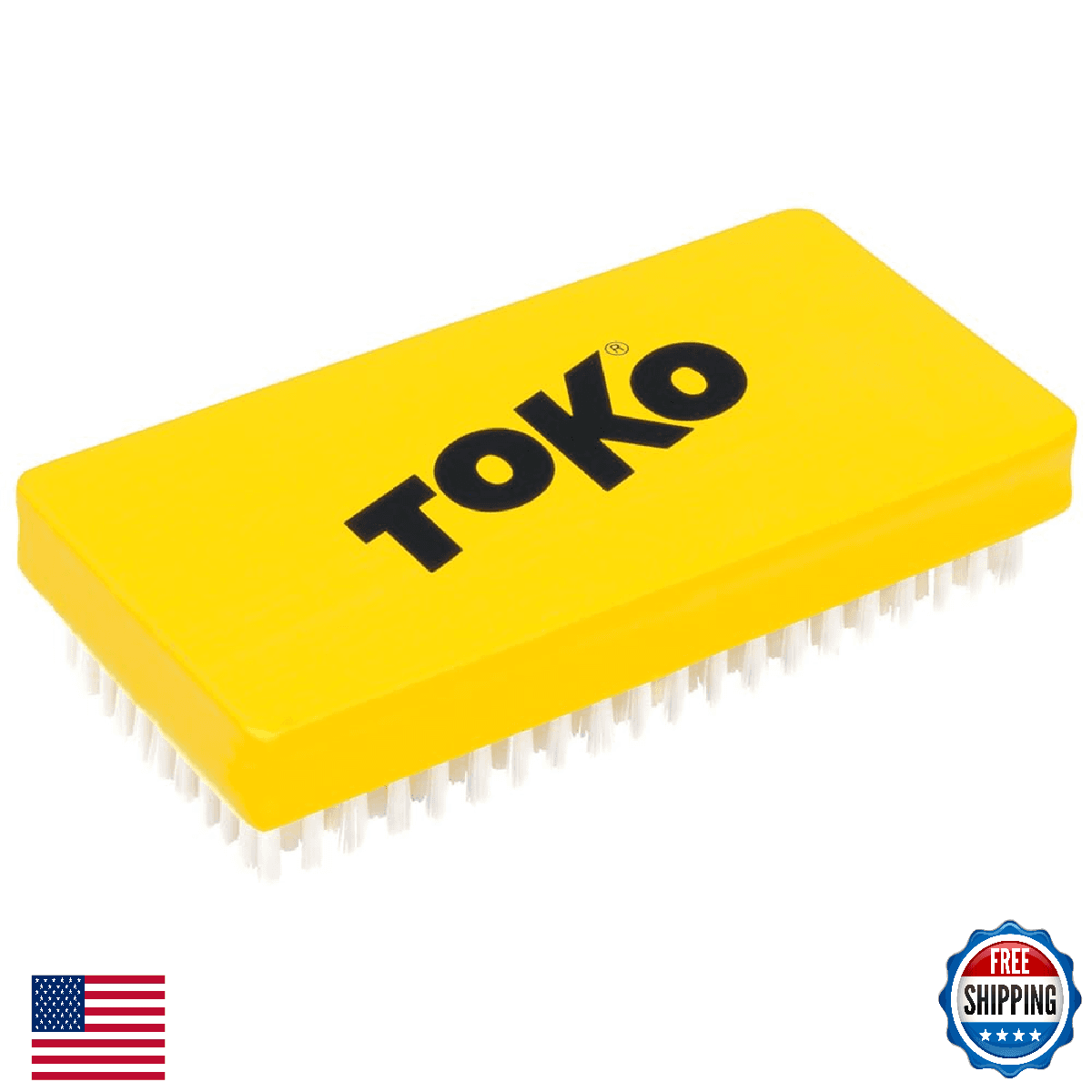 TOKO Ski Snowboard Waxing Brush 12mm Nylon â Hot Wax & Prep - Image 1