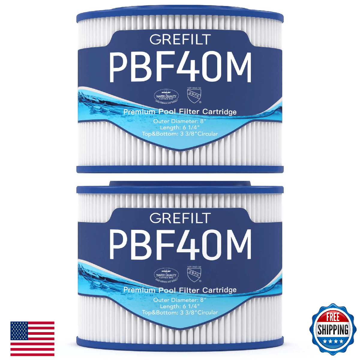 Grefilt 10-00282 Hot Tub Filter Compatible with Bullfrog Spa Wellspring 30 Corel - Image 1