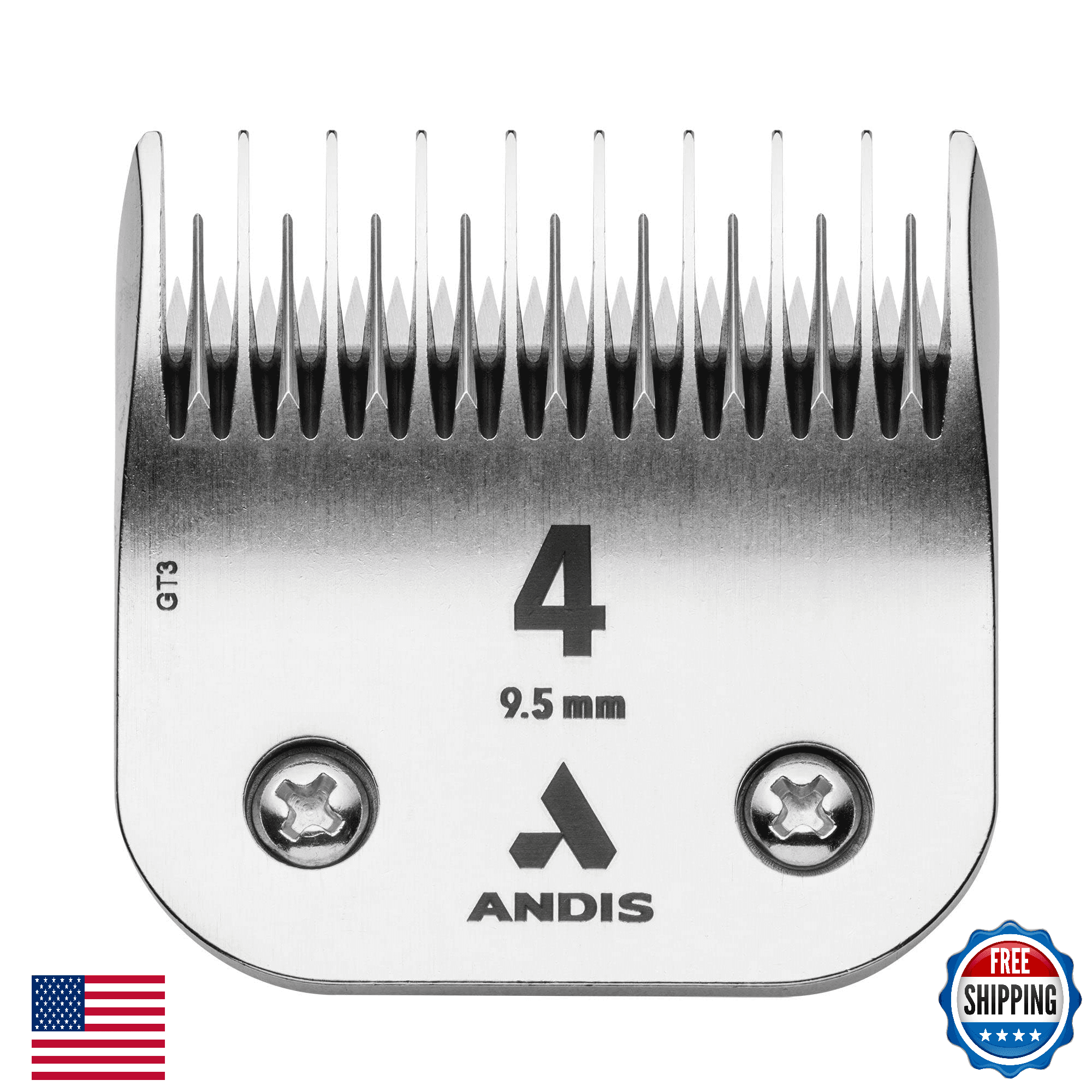 Andis 72625 Carbon-Infused Steel UltraEdge Dog Clipper Blade, Size-4 Skip-Tooth, - Image 1