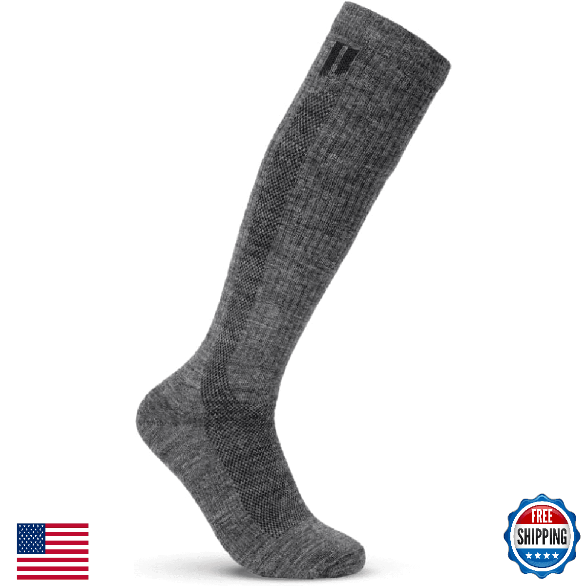 HOLLOW Alpaca Wide Compression Circulation Socks for Men and Women, Moisture Wic - Image 1