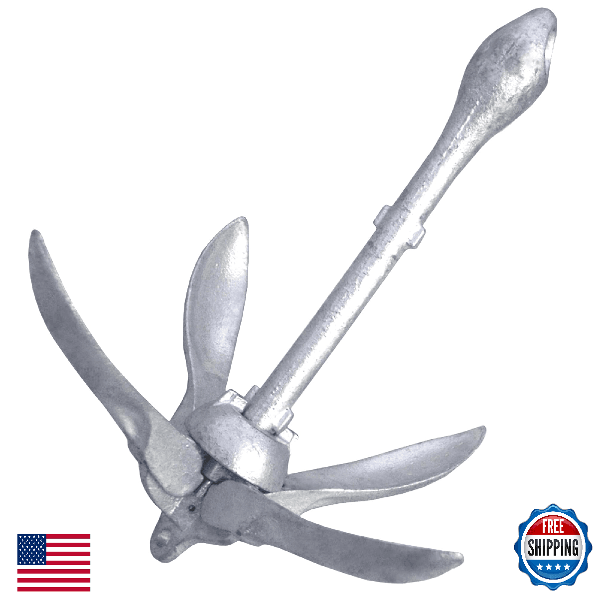SeaSense Folding Grappling Anchor - Fishing, Dinghy, Kayak, Small Boats - Image 1