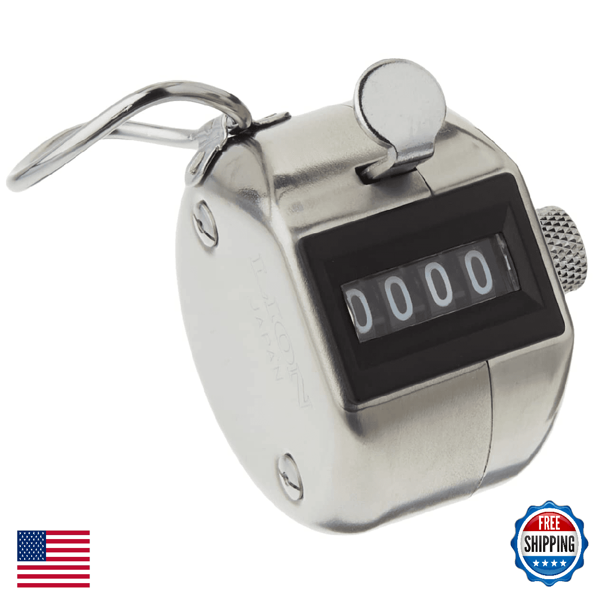 Lion Pro-Line Heavy Duty Hand-Held Tally Counter 4-Digit Steel Made in Japan - Image 1