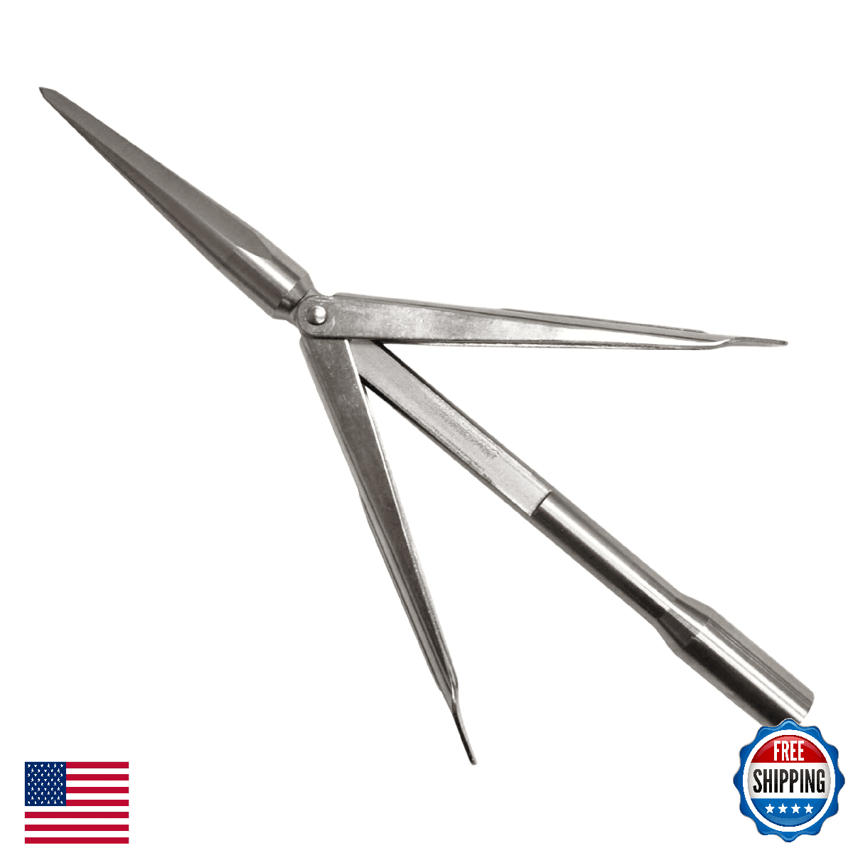 Palantic 7mm Tricuspid Spearfishing Speartip 6" Stainless Steel – Durable - Image 1