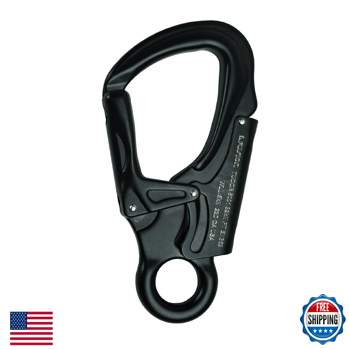 Fusion Climb Tudor Heavy Duty Steel 32KN Auto-Lock Rock Climbing Carabiner - Image 1