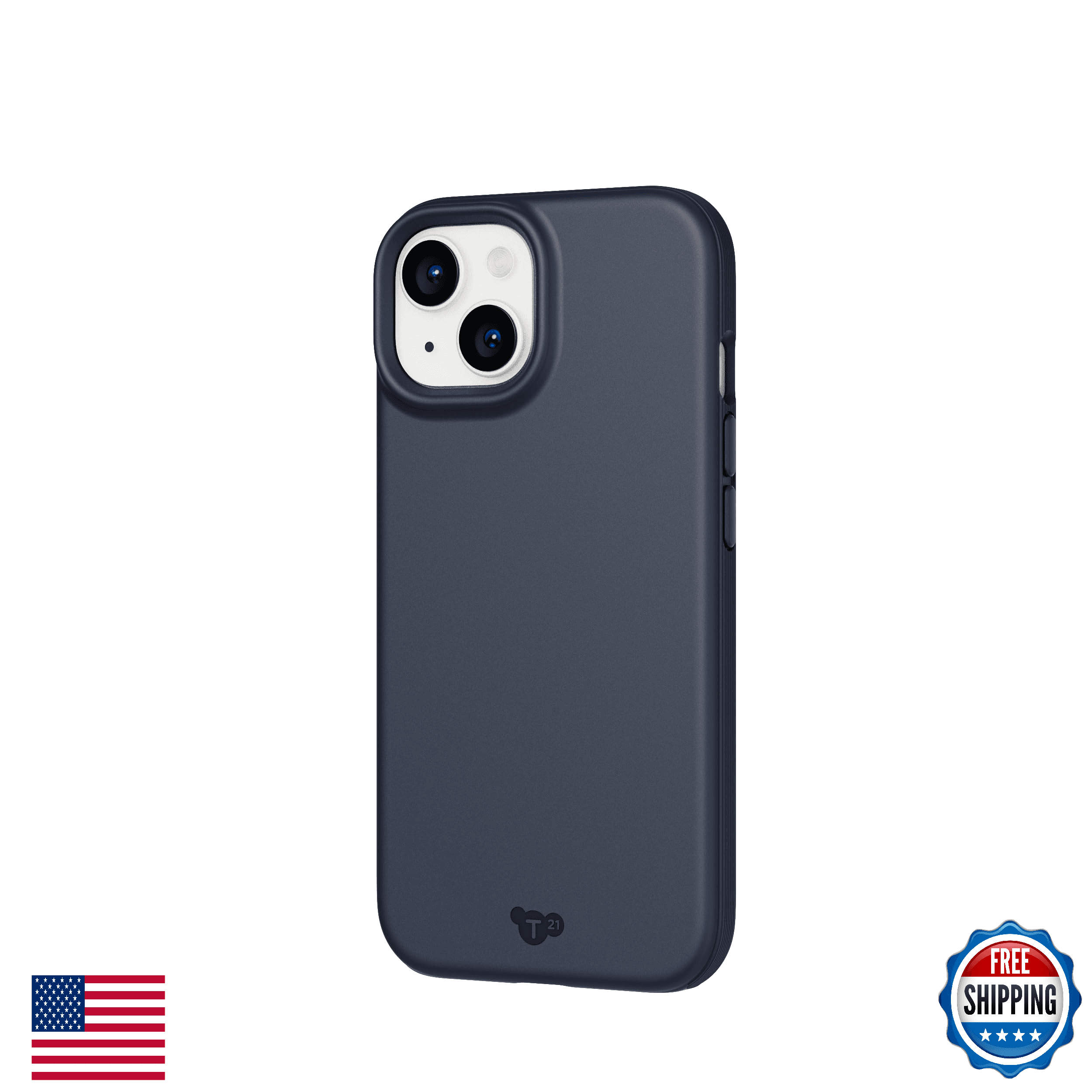 Tech21 EvoLite Impact Protection Case for iPhone 15 Denim Blue - Image 1