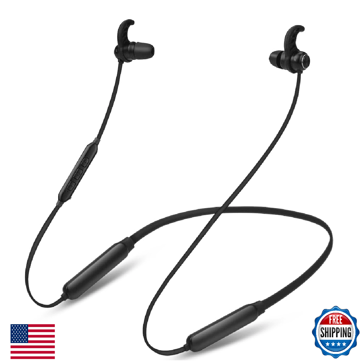 Avantree NB16-Q Bluetooth 5.2 Neckband Earbuds Qualcomm aptX Adaptive 20hrs Play - Image 1