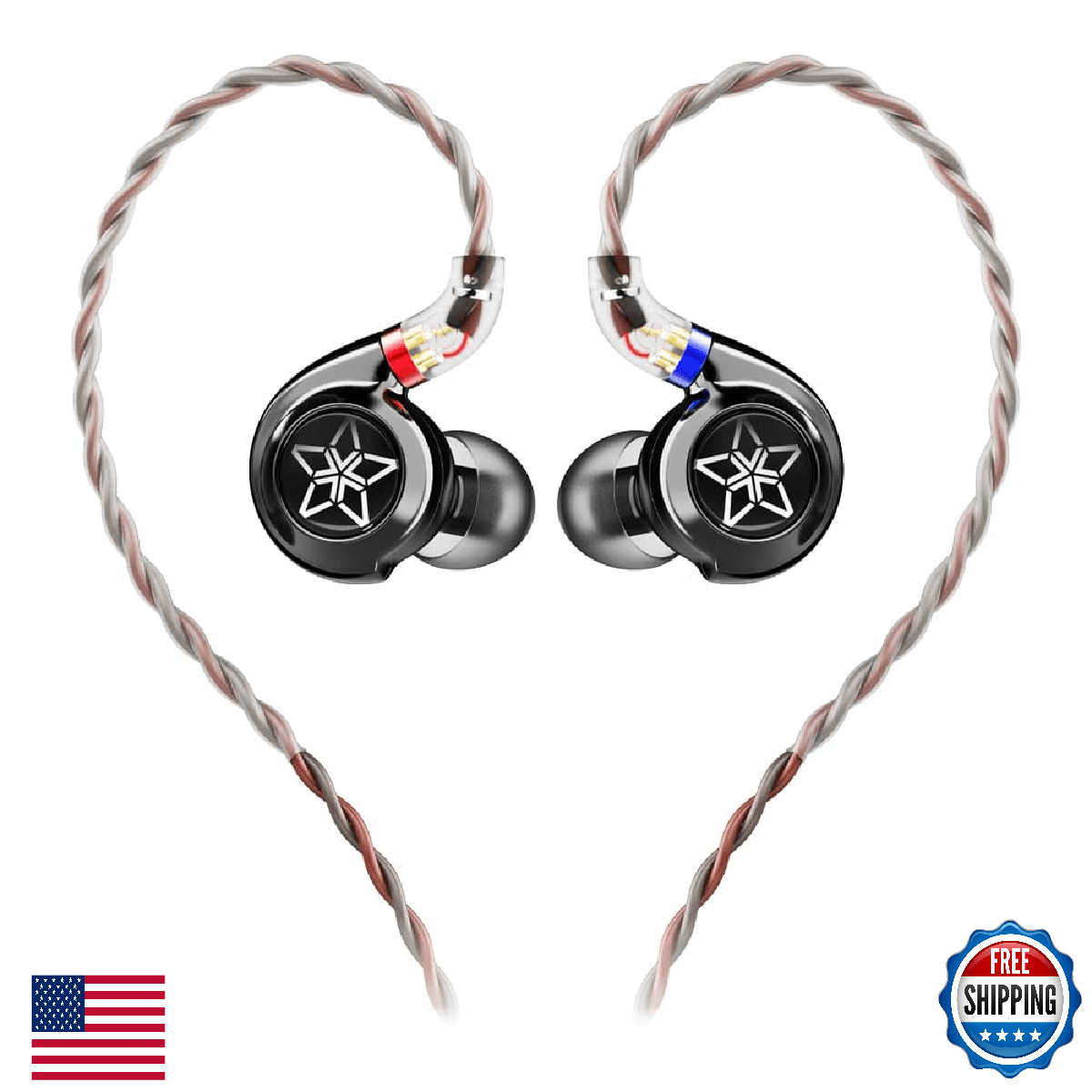 FiiO FH11 Carbon In-Ear Monitors IEMs - Dynamic & BA Drivers, Hi-Res Audio - Image 1