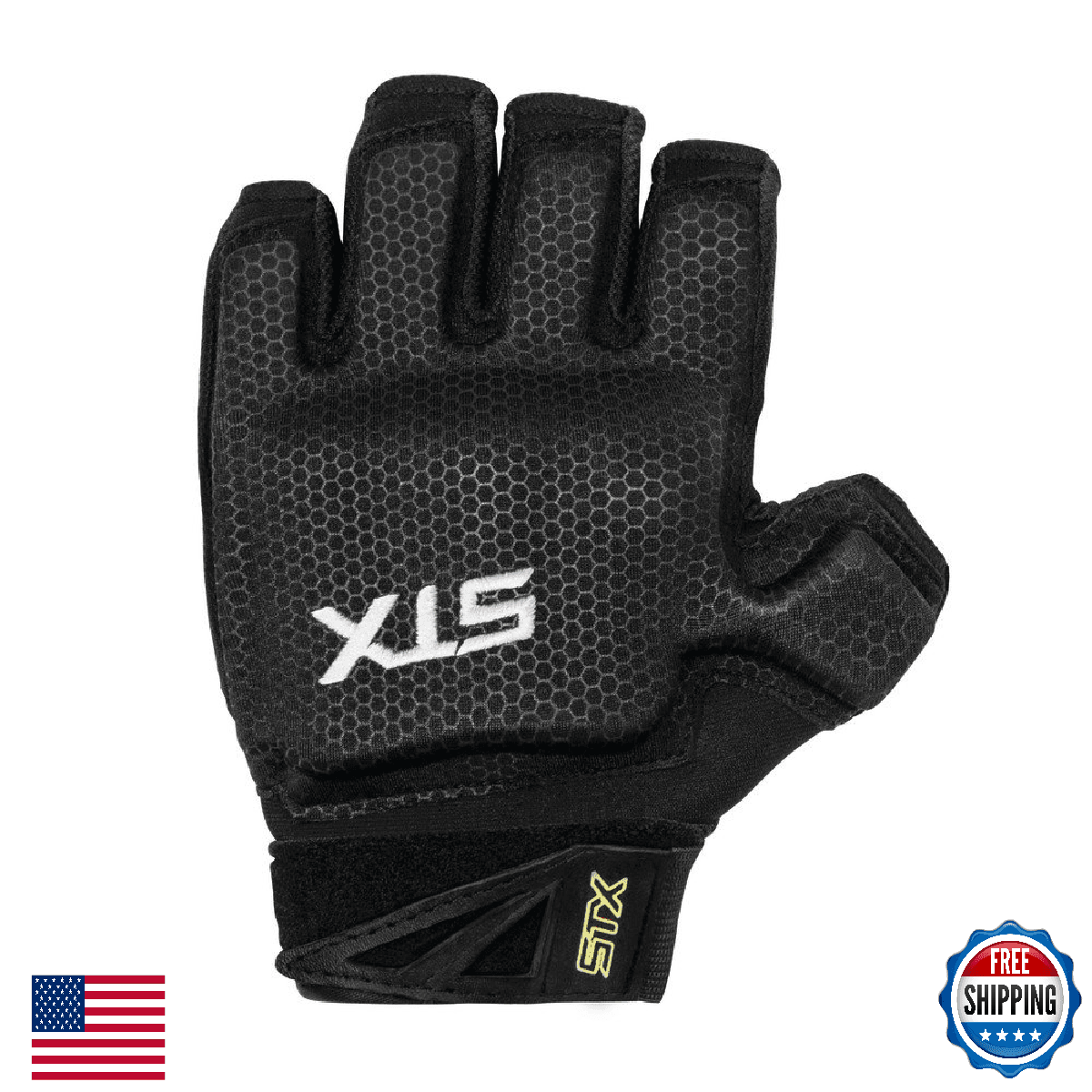 STX Field Hockey Stallion Gloves - Black/Yellow - Enhanced Stick Control - Image 1
