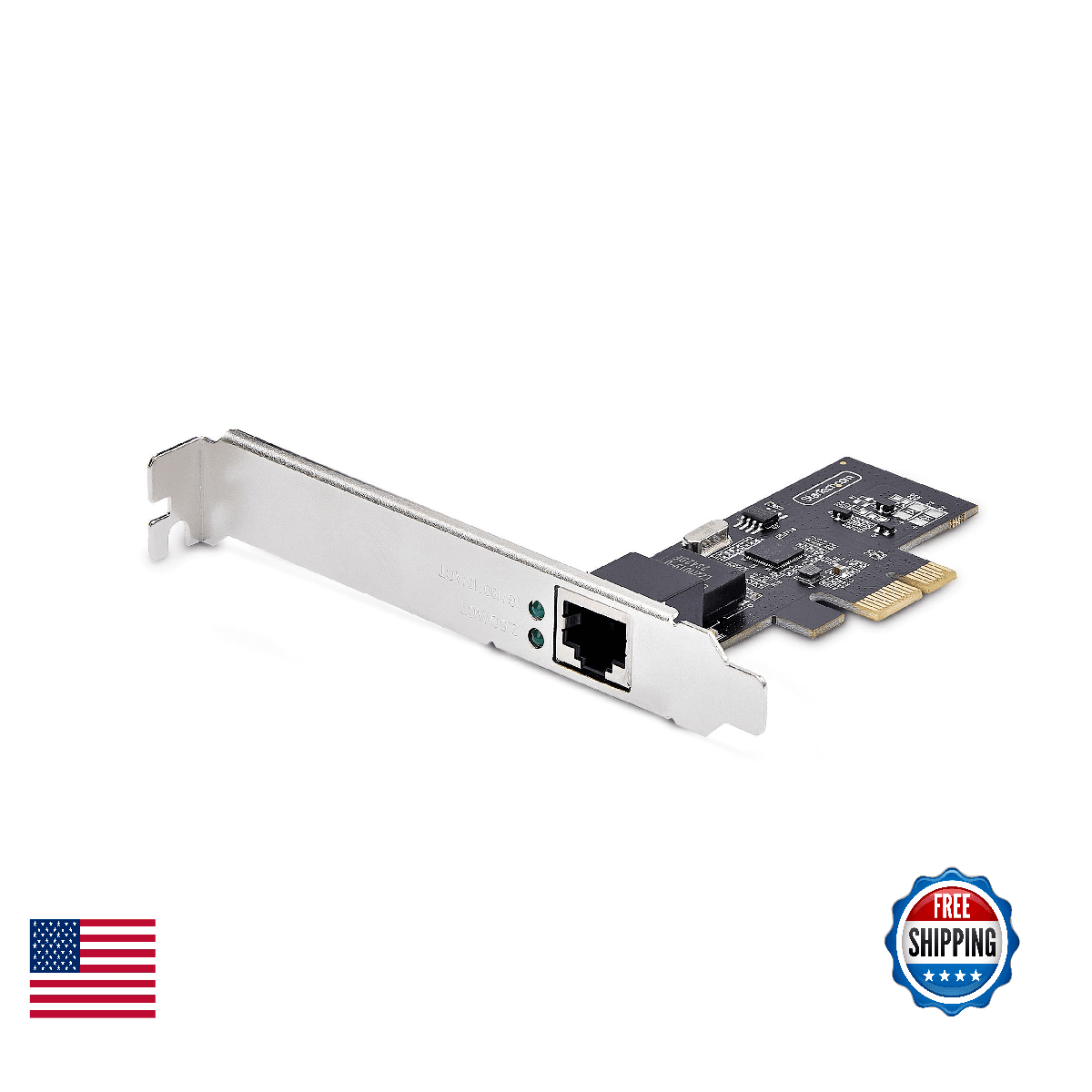 StarTech 1-Port 2.5Gbps PCIe Network Card, Computer Network Card, Intel I225 - Image 1